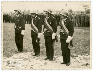 Lata 70/80. Od lewej: ?, Tadeusz Guszała, Dominiak Wacław, Stanisław Gogół